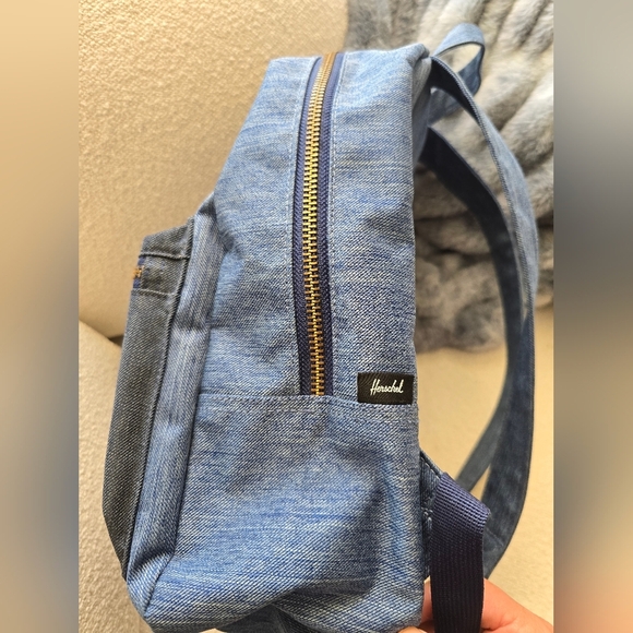 Herschel Supply Company, Two Tone Denim Blue Backpack, Small - Picture 8 of 11